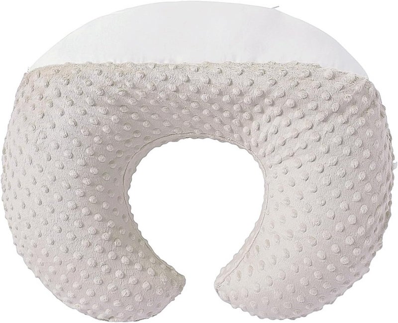 DONOMILO Dots Nursing Pillow Cover, Case Plush Breathable Breastfeeding Pillow Slipcover Fits Nursing Pillow, Super Soft Snug Positioners for Baby Boy Baby Girl (Sand) - Image 5